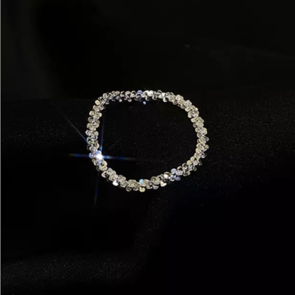 Silver sparkle ring - Picture 2 of 4